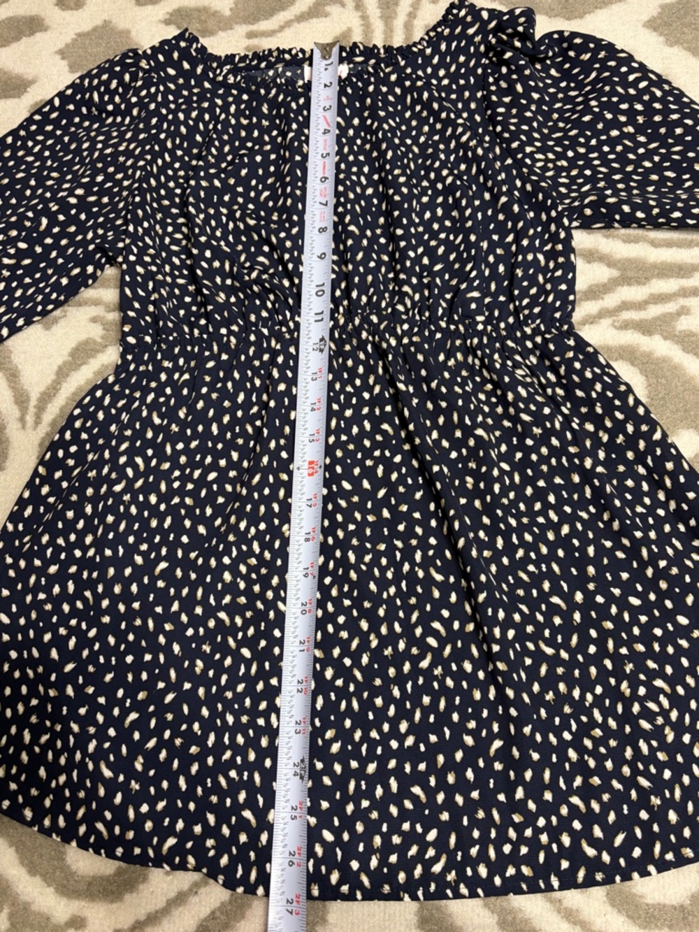 Isabel Maternity by Ingrid & Isabel Black and White Ruffled Puff Sleeve Sundress - Picture 4 of 6